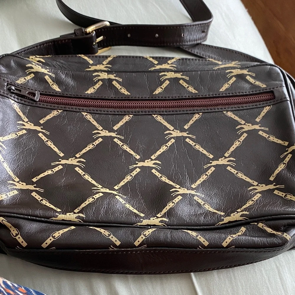 Longchamp brown messenger bag. - Picture 2 of 11